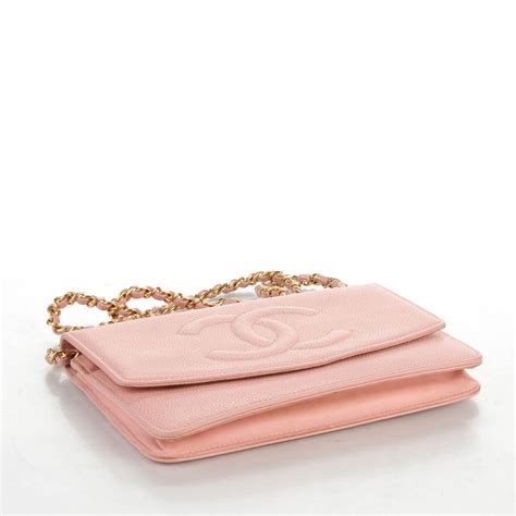 chanel woc pink caviar|CHANEL Caviar Timeless CC Wallet on Chain WOC Pink.